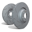 Load image into Gallery viewer, EBC 2021+ Ford Bronco / 19-23 Ford Ranger 2WD 2.3T (Gas) USR Slotted Rear Rotors - Side View