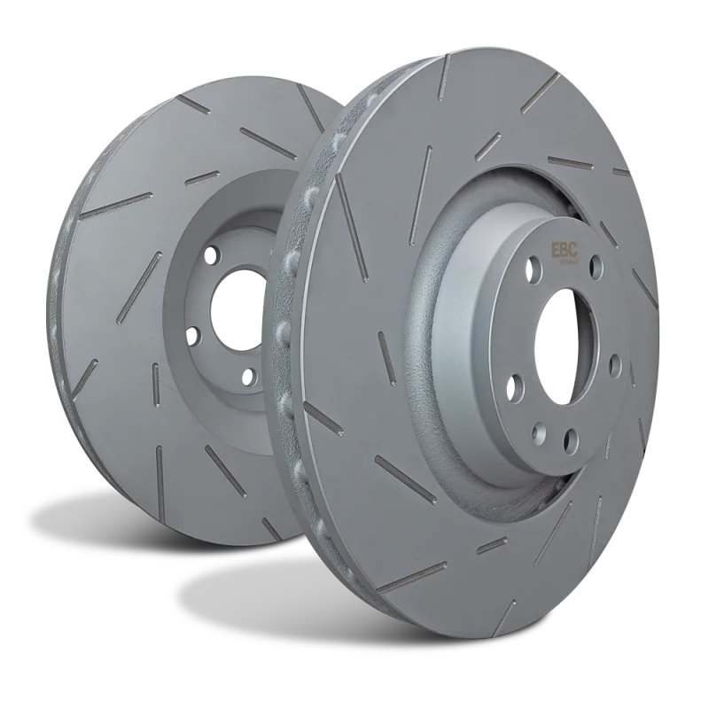 EBC 2021+ Ford Bronco / 19-23 Ford Ranger 2WD 2.3T (Gas) USR Slotted Rear Rotors - Side View