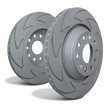 Load image into Gallery viewer, EBC 2021+ Hyundai Santa Cruz 2.5L/2.5T (Incl AWD) RK Series Premium Front Rotors - Side View