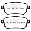 Load image into Gallery viewer, EBC 2021+ Nissan Rogue Sport 2.0L Greenstuff Rear Brake Pads - Back View