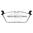 Load image into Gallery viewer, EBC 2022+ Jeep Grand Wagoneer 6.4L Extra Duty Rear Brake Pads - Side View
