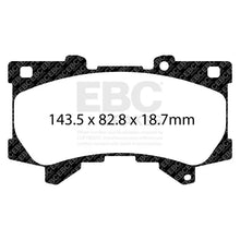 Load image into Gallery viewer, EBC 2022+ Lexus LX600 3.5TT Greenstuff Front Brake Pads - Installation View