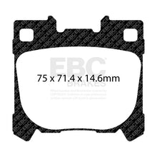 Load image into Gallery viewer, EBC 2022+ Toyota GR Yaris Bluestuff Rear Brake Pads - Back View