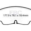 Load image into Gallery viewer, EBC 2022+ Volkswagen Golf R (Mk8) Bluestuff Front Brake Pads - Side View
