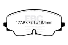 Load image into Gallery viewer, EBC 2022+ Volkswagen Golf R (Mk8) Bluestuff Front Brake Pads - Side View