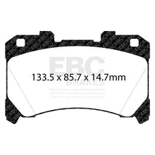 Load image into Gallery viewer, EBC 2023+ Toyota GR Corolla Bluestuff Front Brake Pads - Back View