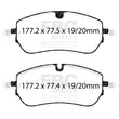 Load image into Gallery viewer, EBC 21-24 Jaguar E-Pace 2.0T Front Yellowstuff Brake Pads - Main Product View