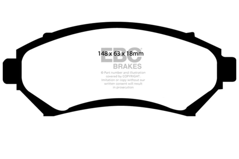 EBC 3.1 Redstuff Front Brake Pads fits 1997-2005 Buick Century / 2000-2004 LeSabre / 1997-2005 Park Avenue / 1997-2004 Reg...