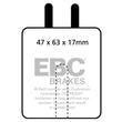 Load image into Gallery viewer, EBC 59-65 Aston Martin DB4 3.7 Vantage Greenstuff Front Brake Pads - Main Product View