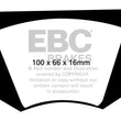 Load image into Gallery viewer, EBC 64-66 Ac Cobra 7.0 Redstuff Rear Brake Pads - Main Product View