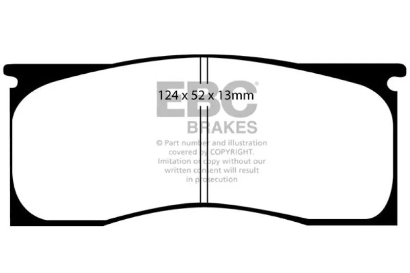 EBC 65-69 Dodge Dart 2.8 Greenstuff Front Brake Pads - Main Product View