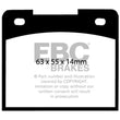Load image into Gallery viewer, EBC 66-74 Lotus Elan 1.6 Yellowstuff Front Brake Pads - Main Product View