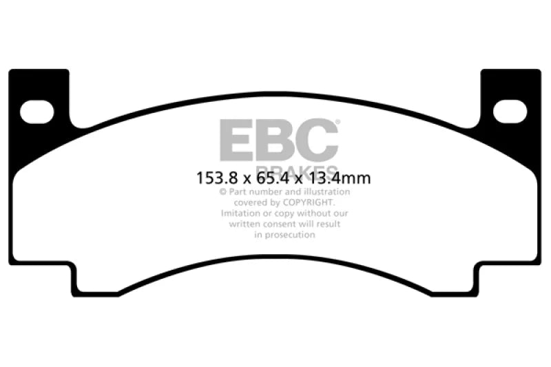 EBC 69-71 Chrysler 300 7.2 Redstuff Front Brake Pads - Main Product View