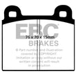 Load image into Gallery viewer, EBC 70-75 Alfa Romeo Montreal 2.6 Redstuff Front Brake Pads - Main Product View