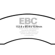 Load image into Gallery viewer, EBC 71-72 Amc Ambassador 4.2 Greenstuff Front Brake Pads - Main Product View