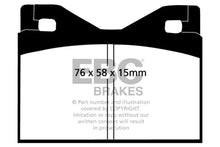 Load image into Gallery viewer, EBC 71-75 Ferrari 365 GTBB 4.4 Yellowstuff Rear Brake Pads - Main Product View