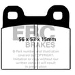 Load image into Gallery viewer, EBC 71-79 Volkswagen Beetle 1.3 (1300) Ultimax2 Front Brake Pads - Side View