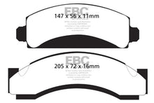 Load image into Gallery viewer, EBC 74-80 Chevrolet C30 (JB8) Greenstuff Front Brake Pads - Main Product View