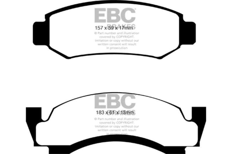 EBC 74 Amc Ambassador 5 Ultimax2 Front Brake Pads - Main Product View