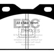 Load image into Gallery viewer, EBC 76-85 Porsche 924 2.0 Yellowstuff Front Brake Pads - Main Product View