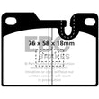 Load image into Gallery viewer, EBC 79-88 Porsche 924 2.0 Turbo Greenstuff Rear Brake Pads - Main Product View