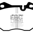 Load image into Gallery viewer, EBC 79-88 Porsche 924 2.0 Turbo Redstuff Front Brake Pads - Side View