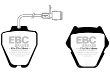 Load image into Gallery viewer, EBC (8 Pad Set) Yellowstuff Front Brake Pads DP41328R fits 2000-2003 Audi A8 Quattro 4.2 / 2000-2003 Audi A8 Quattro L 4.2...