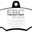 Load image into Gallery viewer, EBC 80-82 Audi 4000 1.6 Greenstuff Front Brake Pads - Main Product View