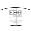 Load image into Gallery viewer, EBC 82-84 Honda Civic Hatchback 1.3 (5 Speed) Ultimax2 Front Brake Pads - Main Product View