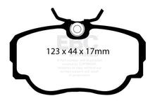 Load image into Gallery viewer, EBC 83-85 BMW 318 1.8 (E30) Redstuff Front Brake Pads - Side View