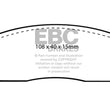 Load image into Gallery viewer, EBC 83-86 Nissan Pulsar 1.5 Turbo Greenstuff Front Brake Pads - Main Product View