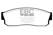 Load image into Gallery viewer, EBC 83-86 Nissan Pulsar 1.5 Turbo Greenstuff Front Brake Pads - Main Product View