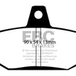 Load image into Gallery viewer, EBC 83-90 Volvo 760 2.3 Turbo (ABS) (Girling) Greenstuff Rear Brake Pads - Main Product View