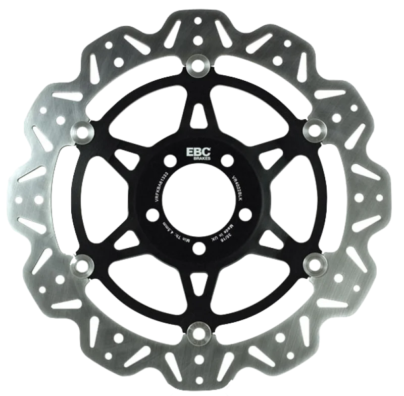EBC 84-86 Honda VF 500 F Interceptor Front Left/Right Vee Floating Black Rotor