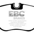 Load image into Gallery viewer, EBC 84-86 Mercedes-Benz 190/190E 2.3 Ultimax2 Front Brake Pads - Main Product View
