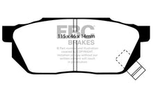 Load image into Gallery viewer, EBC 84-87 Honda Civic CRX 1.5 DX Yellowstuff Front Brake Pads - Main Product View