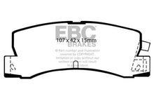 Load image into Gallery viewer, EBC 86-92 Toyota Corolla 1.6 Yellowstuff Rear Brake Pads - Main Product View