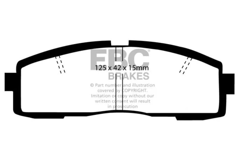 EBC 86-92 Toyota Supra 2.8 Greenstuff Rear Brake Pads - Main Product View