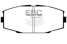 Load image into Gallery viewer, EBC 86-92 Toyota Supra 2.8 Ultimax2 Front Brake Pads - Side View