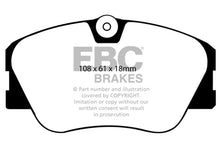 Load image into Gallery viewer, EBC 86-93 Mercedes-Benz 190/190E 2.3 16v Greenstuff Front Brake Pads - Main Product View