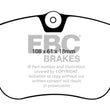 Load image into Gallery viewer, EBC 86-93 Mercedes-Benz 190/190E 2.3 16v Redstuff Front Brake Pads - Main Product View