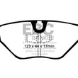 Load image into Gallery viewer, EBC 87-91 BMW M3 2.3 (E30) Ultimax2 Rear Brake Pads - Side View