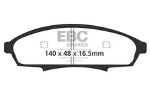 Load image into Gallery viewer, EBC 88-90 Buick Regal 2.8 Redstuff Front Brake Pads - Side View