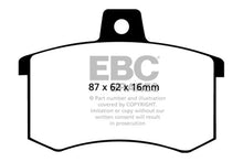 Load image into Gallery viewer, EBC 89-90 Audi 100 Quattro 2.3 Yellowstuff Rear Brake Pads - Main Product View