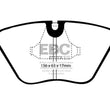 Load image into Gallery viewer, EBC 89-91 Audi 200 2.2 Turbo (ATE) Redstuff Front Brake Pads - Side View