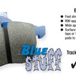 Load image into Gallery viewer, EBC 89-94 Nissan Skyline (R32) 2.0 GTE Bluestuff Front Brake Pads - Back View