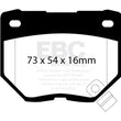 Load image into Gallery viewer, EBC 89-95 Nissan Skyline (R32) 2.6 Twin Turbo GT-R Bluestuff Rear Brake Pads - Main Product View