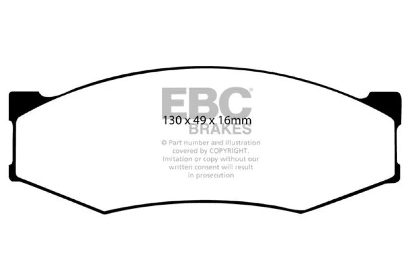 EBC 89-97 Nissan Pick-up 4 Cyl Greenstuff Front Brake Pads - Main Product View