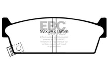 Load image into Gallery viewer, EBC 90-93 Infiniti M30 3.0 Redstuff Rear Brake Pads - Main Product View