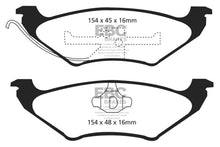 Load image into Gallery viewer, EBC 90-94 Ford Crown Victoria Greenstuff Rear Brake Pads - Main Product View